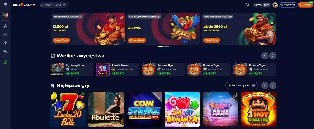 Nine casino бонус без депозит
