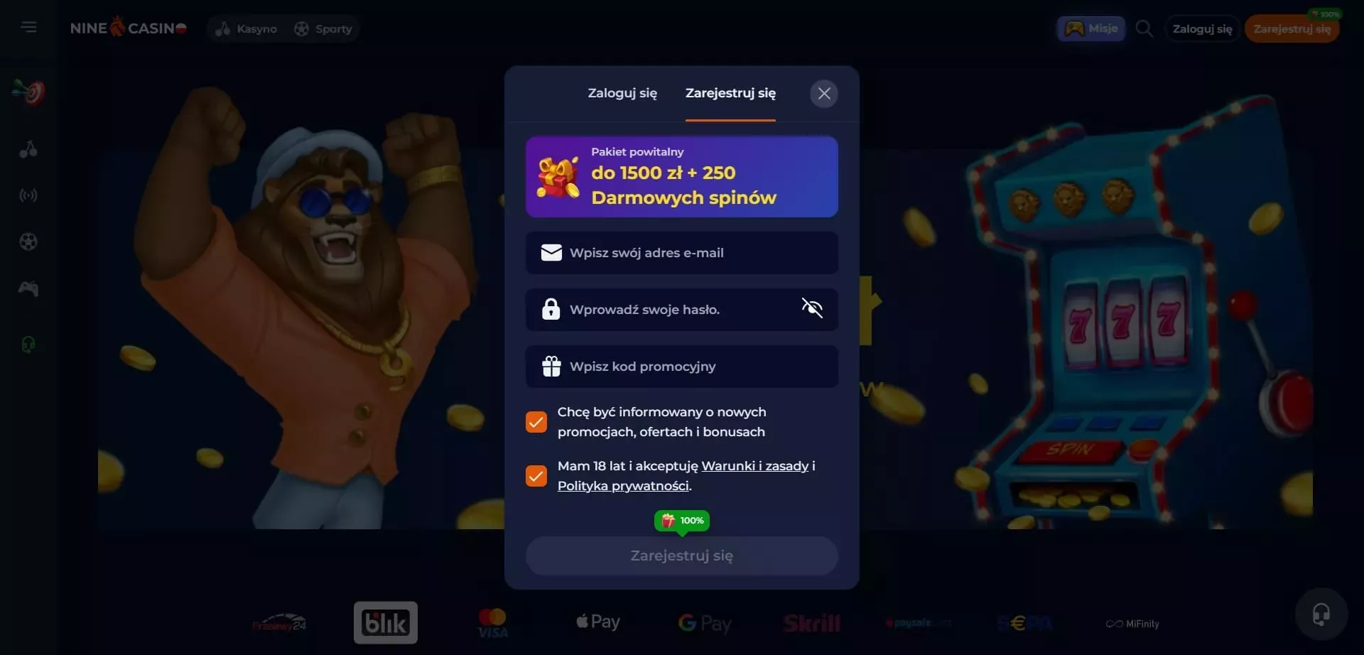 Nine casino android