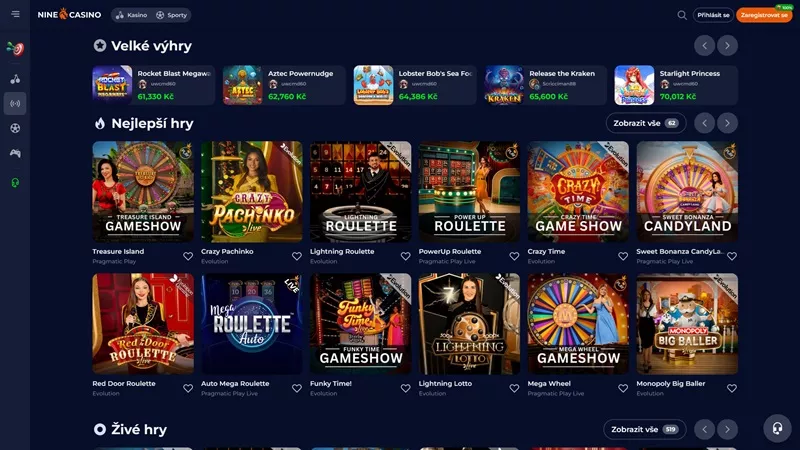 Nine casino android