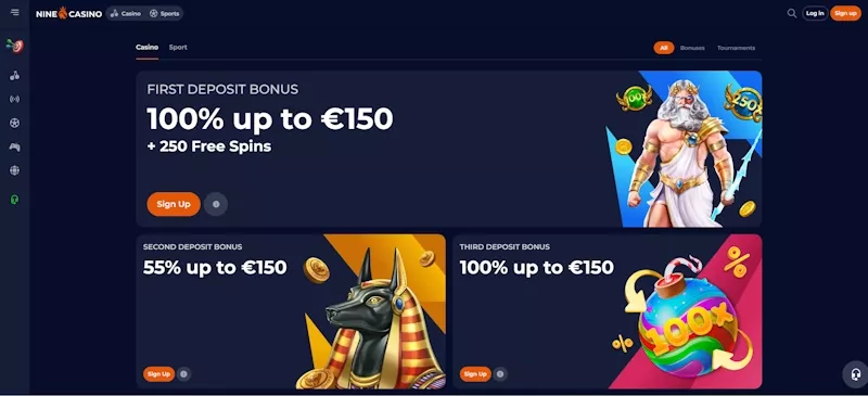 nine casino bonus χωρίς κατάθεση 64