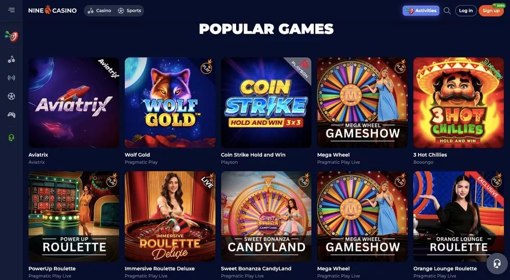Nine casino bonus bez depozita