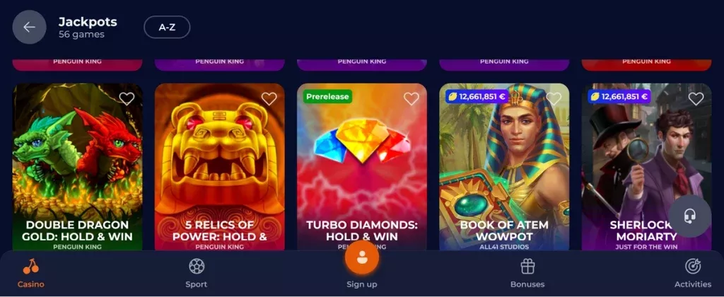 nine casino android TOC