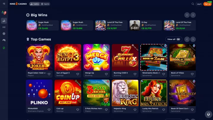 nine casino kazino 55