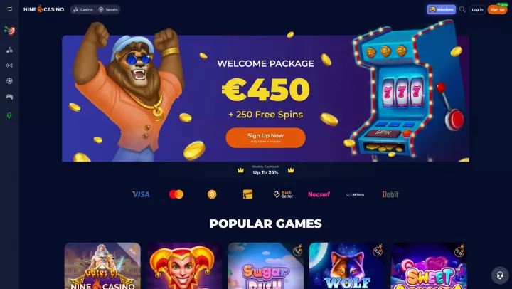 nine casino android TOC